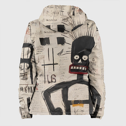 Женская куртка Рисунок человека на бумаге / 3D-Белый – фото 2