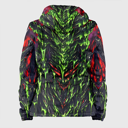Женская куртка Green and red slime / 3D-Белый – фото 2