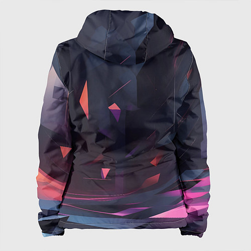 Женская куртка Абстрактный вихрь / 3D-Белый – фото 2