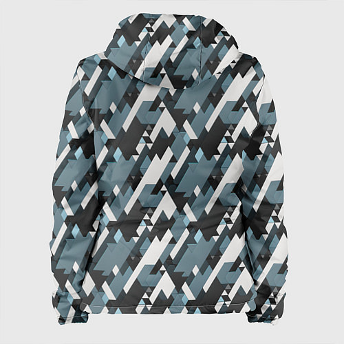 Женская куртка Треугольники military / 3D-Черный – фото 2