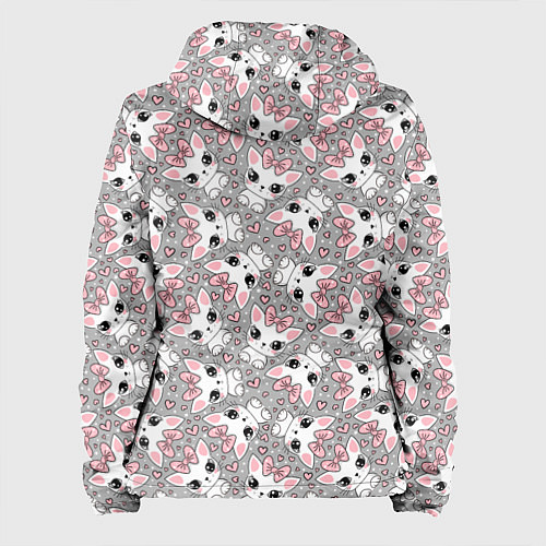 Женская куртка Котята с бантиками / 3D-Белый – фото 2