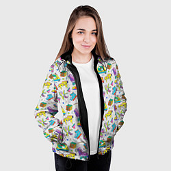 Куртка с капюшоном женская Ностальгия 90 ретро, цвет: 3D-черный — фото 2