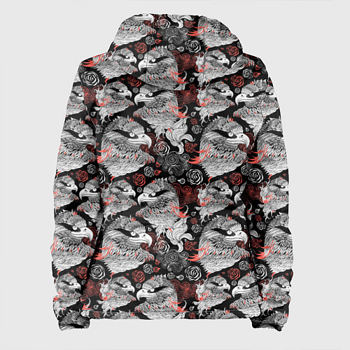 Женская куртка Портреты орлов / 3D-Черный – фото 2