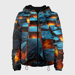 Женская куртка Темные плитки в лаве