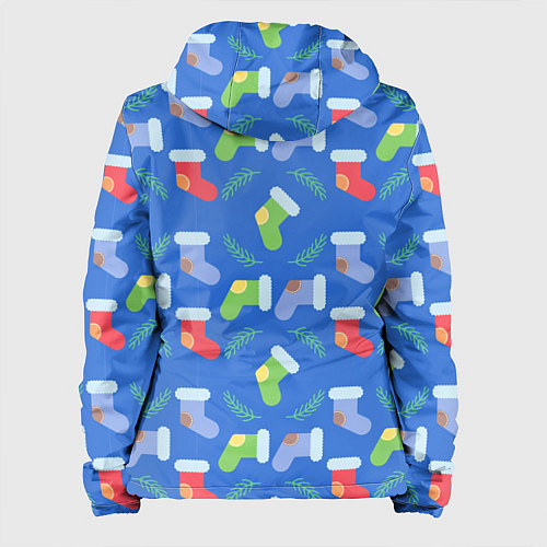 Женская куртка Рождественские валенки / 3D-Черный – фото 2