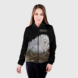 Куртка с капюшоном женская STALKER 2 выход из тоннеля, цвет: 3D-черный — фото 2
