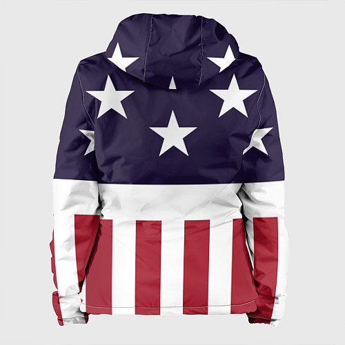 Женская куртка Флаг Америки / 3D-Белый – фото 2