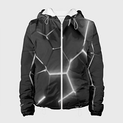 Женская куртка Чёрные плиты разломы броня