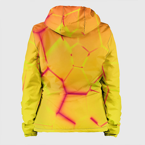 Женская куртка Плиты желтые броня / 3D-Белый – фото 2