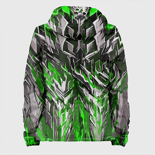 Женская куртка Острый металл зелёный / 3D-Черный – фото 2