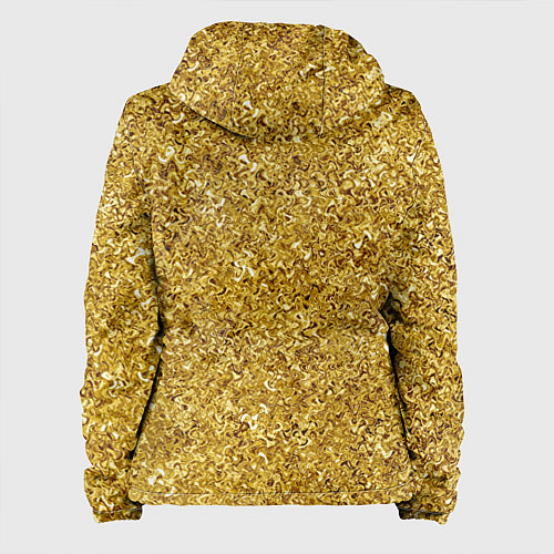 Женская куртка Золотой волнистый с переливами / 3D-Черный – фото 2