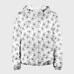 Женская куртка Белый в маленький цветочек