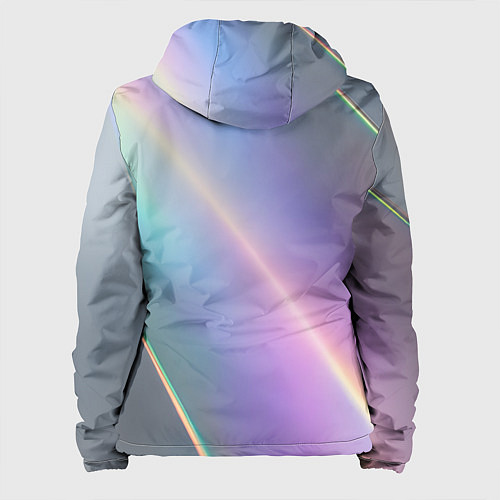 Женская куртка Металлическая голография / 3D-Белый – фото 2