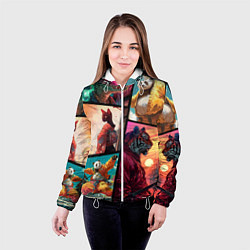 Куртка с капюшоном женская Animal GTA, цвет: 3D-белый — фото 2