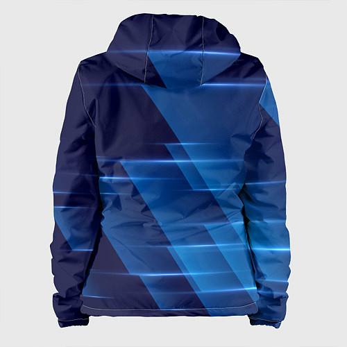 Женская куртка Blue background / 3D-Черный – фото 2