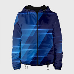 Куртка с капюшоном женская Blue background, цвет: 3D-черный