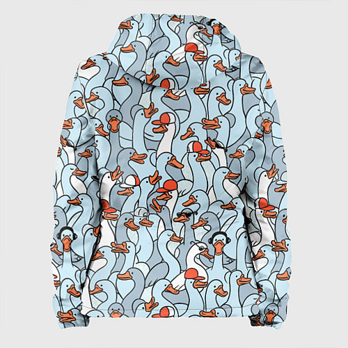 Женская куртка Стадо гусей серо-голубых / 3D-Белый – фото 2