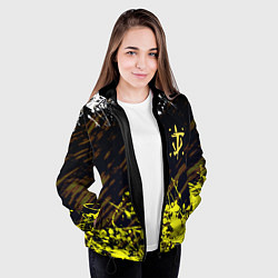 Куртка с капюшоном женская Doom краски, цвет: 3D-черный — фото 2