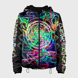 Куртка с капюшоном женская Шри янтра, цвет: 3D-черный