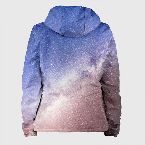 Женская куртка Галактика млечный путь / 3D-Белый – фото 2