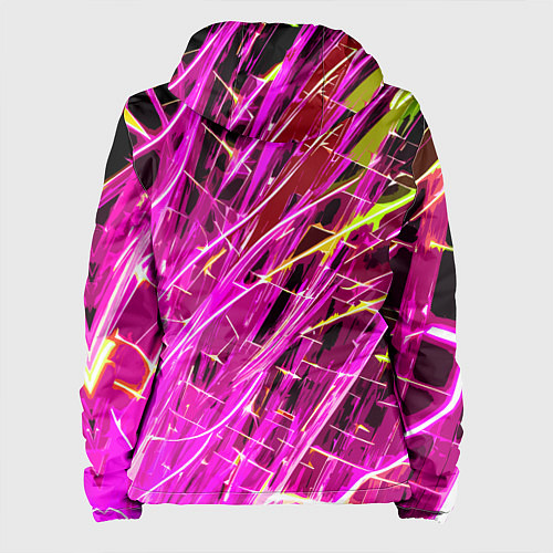 Женская куртка Розовые энергетические линии / 3D-Белый – фото 2