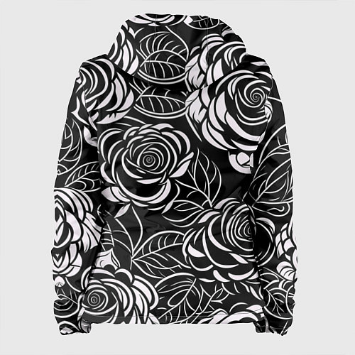 Женская куртка Цветочные паттерны / 3D-Черный – фото 2