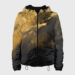 Женская куртка Золотое напыление на черном