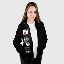 Куртка с капюшоном женская Ahjin Guild Sung Jin Woo, цвет: 3D-черный — фото 2