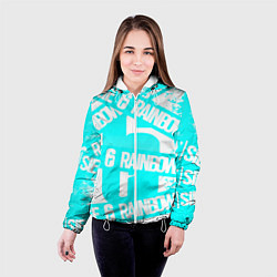 Куртка с капюшоном женская Tom Clancys rainbow six, цвет: 3D-белый — фото 2