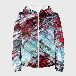 Куртка с капюшоном женская Лёд и кровь, цвет: 3D-белый