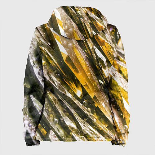 Женская куртка Драгоценные кристаллы жёлтые / 3D-Белый – фото 2