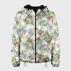 Женская куртка Российские денежные купюры
