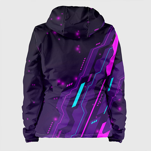 Женская куртка Warframe neon gaming / 3D-Черный – фото 2