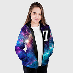 Куртка с капюшоном женская Paramore space rock, цвет: 3D-черный — фото 2