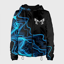 Куртка с капюшоном женская Placebo sound wave, цвет: 3D-черный