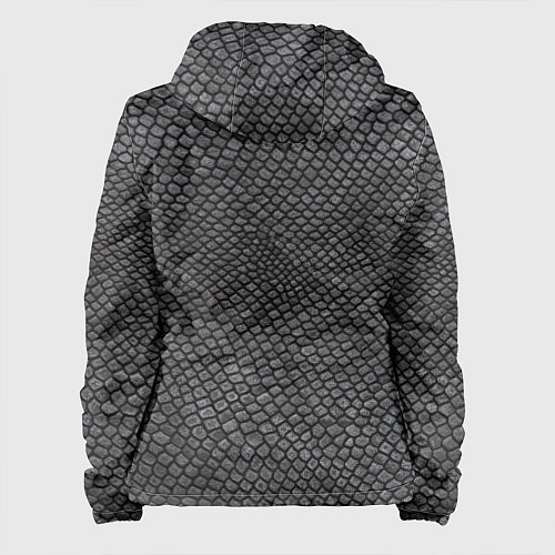 Женская куртка Текстура змеиная кожа / 3D-Белый – фото 2