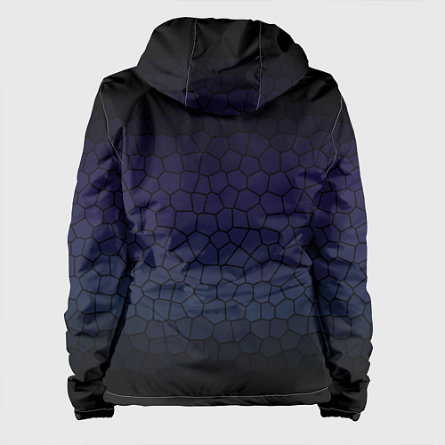 Женская куртка Чёрно-фиолетовый мозаика крупная / 3D-Черный – фото 2