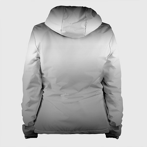 Женская куртка Градиент чёрно-серый / 3D-Белый – фото 2