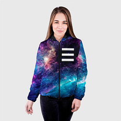 Куртка с капюшоном женская OneRepublic space rock, цвет: 3D-черный — фото 2