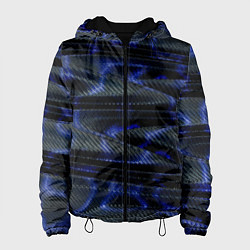 Женская куртка Темно синие карбоновые волны