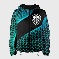 Куртка с капюшоном женская Leeds United football net, цвет: 3D-черный