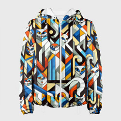 Женская куртка Узор с котами