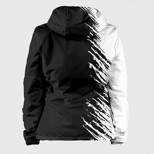 Женская куртка Самурай штрихи - киберпанк 2077 / 3D-Белый – фото 2