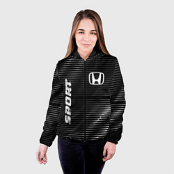Куртка с капюшоном женская Honda sport metal, цвет: 3D-черный — фото 2