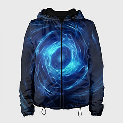 Женская куртка Взрыв синий геометрической абстракции