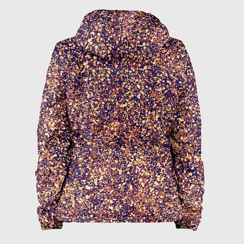 Женская куртка Драгоценный фиолетово-медный абстракция / 3D-Черный – фото 2