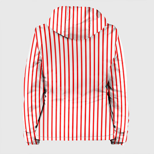 Женская куртка Белый в красную полоску / 3D-Белый – фото 2