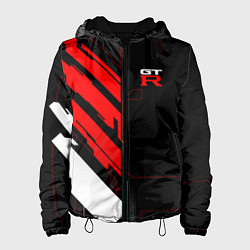 Куртка с капюшоном женская Nissan GTR - Cyber, цвет: 3D-черный