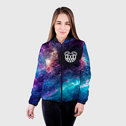 Куртка с капюшоном женская Radiohead space rock, цвет: 3D-черный — фото 2