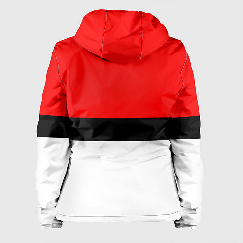Женская куртка Pokeball texture / 3D-Белый – фото 2